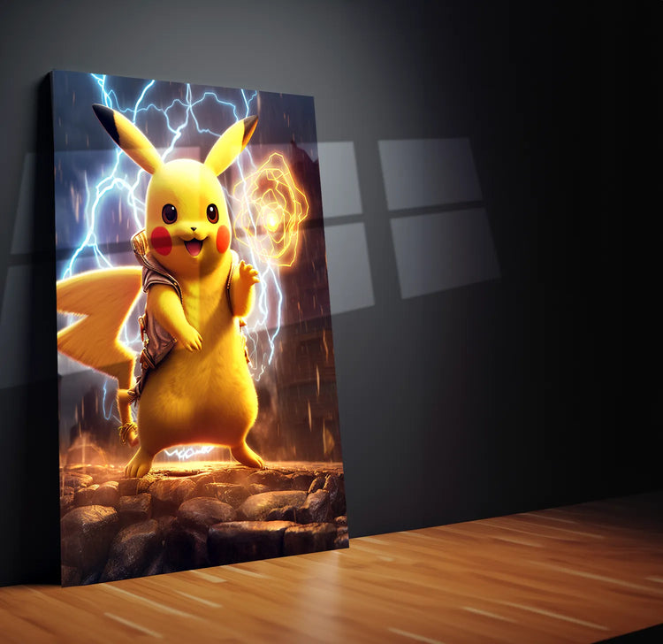 Pikachu Metal Poster Pokemon - TURTLEWINGS 