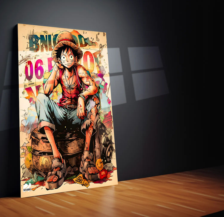 Luffy One Piece Metal Poster - TURTLEWINGS 