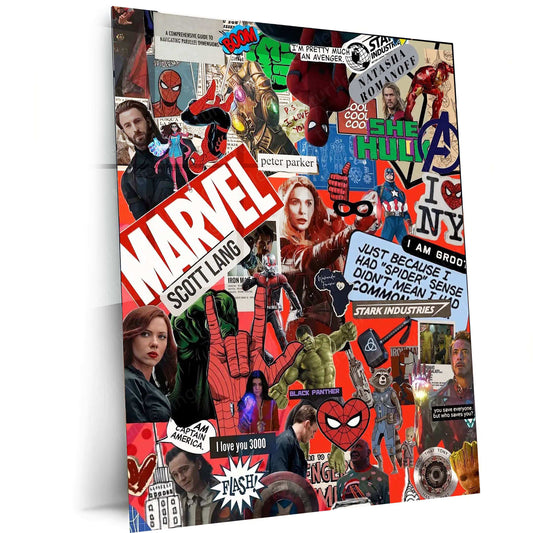 MARVEL Metal Poster – Epic Superhero Wall Art | Avengers & MCU Decor 5 - TURTLEWINGS 