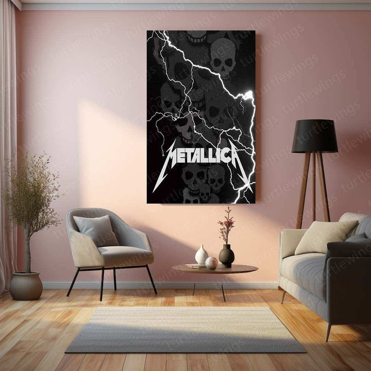 Metallica Metal Poster – Iconic Rock Band Wall Art | Heavy Metal Music Decor 2 - TURTLEWINGS 