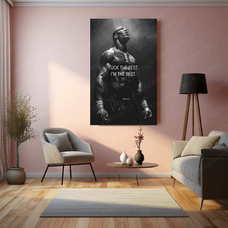 Mike Tyson Metal Poster – Legendary Boxing Champion Wall Art | Iron Mike Decor - TURTLEWINGS 