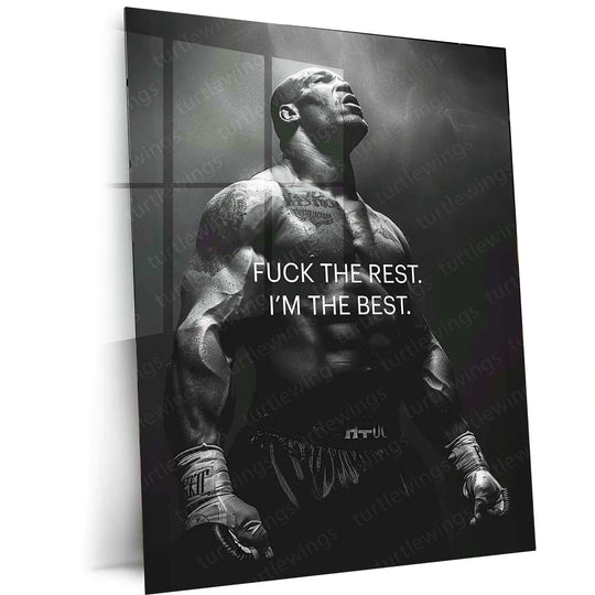 Mike Tyson Metal Poster – Legendary Boxing Champion Wall Art | Iron Mike Decor - TURTLEWINGS 