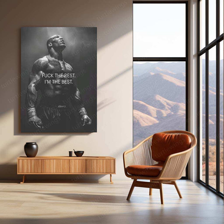 Mike Tyson Metal Poster – Legendary Boxing Champion Wall Art | Iron Mike Decor - TURTLEWINGS 