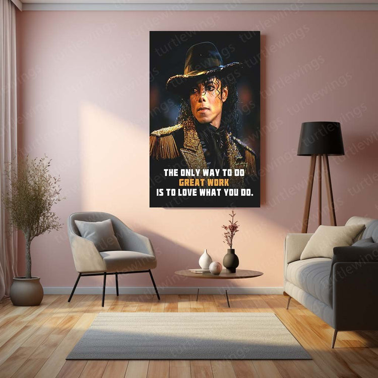 Musical Legend - Michael Jackson Quote Metal Poster | Iconic Wall Art | HD Print 3