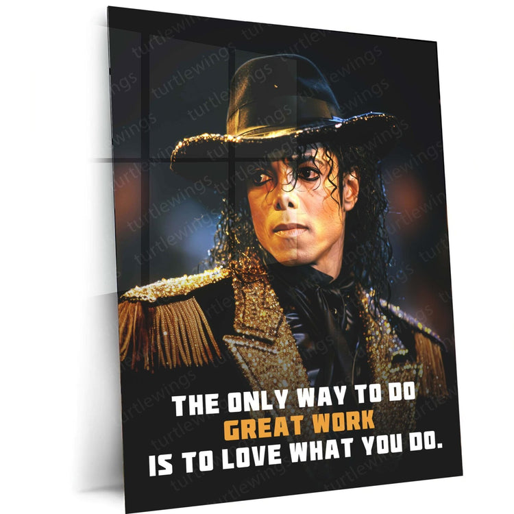 Musical Legend - Michael Jackson Quote Metal Poster | Iconic Wall Art | HD Print 3