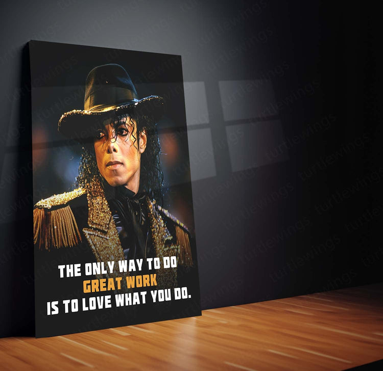 Musical Legend - Michael Jackson Quote Metal Poster | Iconic Wall Art | HD Print 3