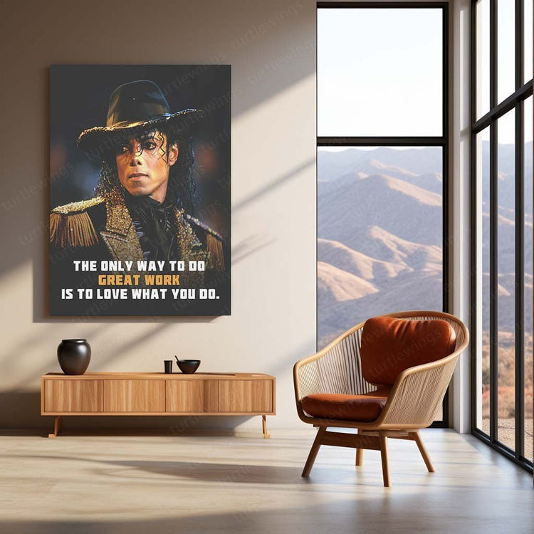 Musical Legend - Michael Jackson Quote Metal Poster | Iconic Wall Art | HD Print 3