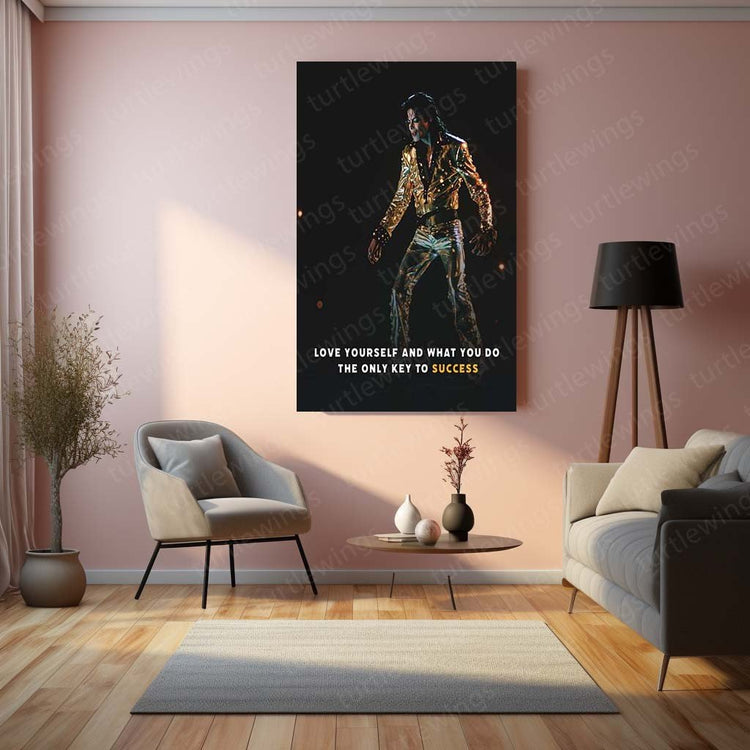 Musical Legend - Michael Jackson Quote Metal Poster | Iconic Wall Art | HD Print