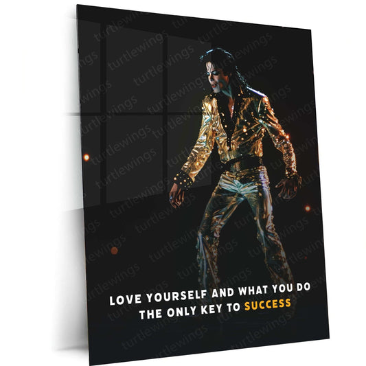 Musical Legend - Michael Jackson Quote Metal Poster | Iconic Wall Art | HD Print