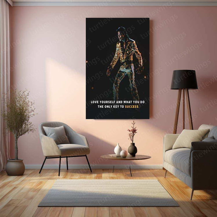 Michael Jackson Metal Poster | King of Pop Music Art | Iconic MJ Wall Decor