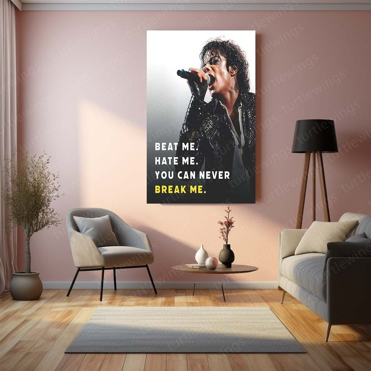 Musical Legend - Michael Jackson Quote Metal Poster | Iconic Wall Art | HD Print 2