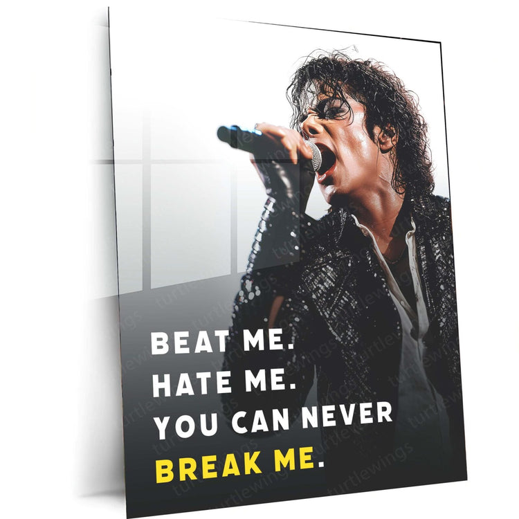 Musical Legend - Michael Jackson Quote Metal Poster | Iconic Wall Art | HD Print 2