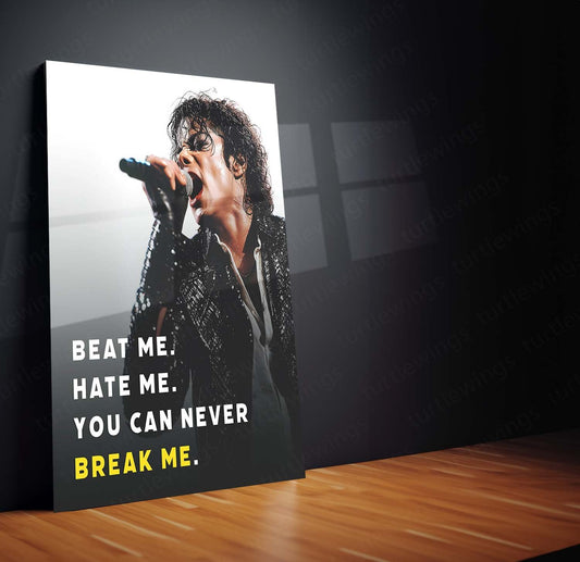 Musical Legend - Michael Jackson Quote Metal Poster | Iconic Wall Art | HD Print 2