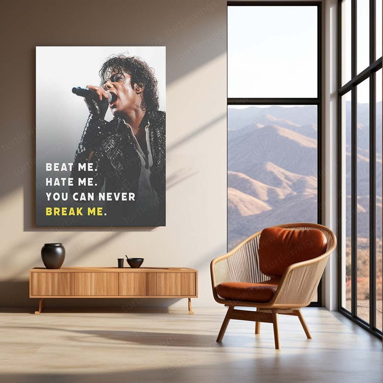 Musical Legend - Michael Jackson Quote Metal Poster | Iconic Wall Art | HD Print 2