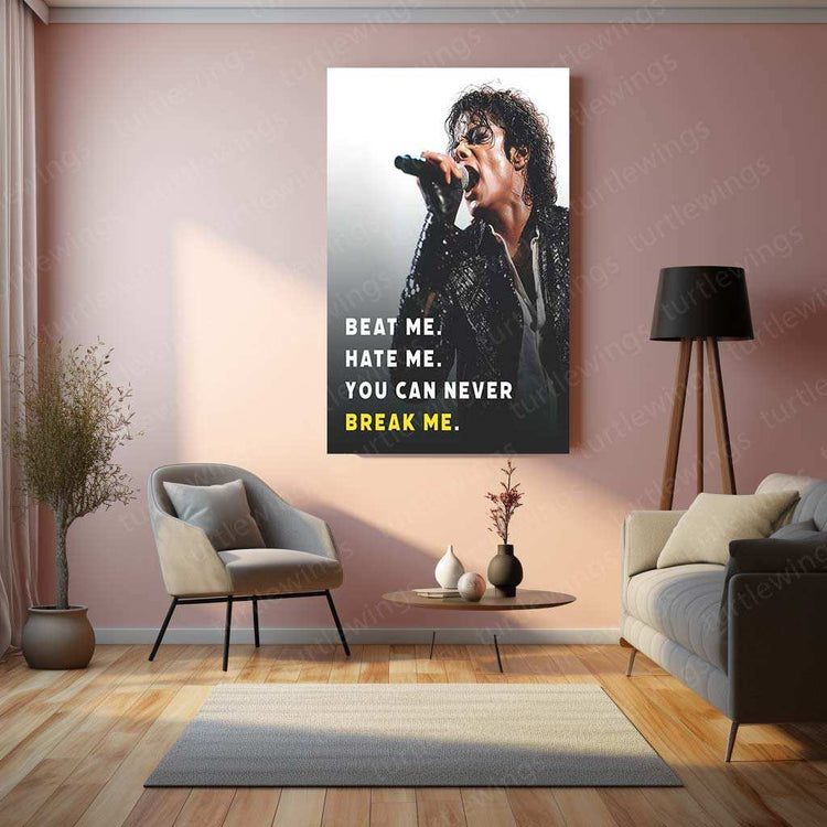 Michael Jackson Metal Poster | King of Pop Tribute Art | Iconic Music Legend Decor