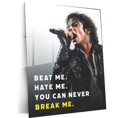 Michael Jackson Metal Poster | King of Pop Tribute Art | Iconic Music Legend Decor