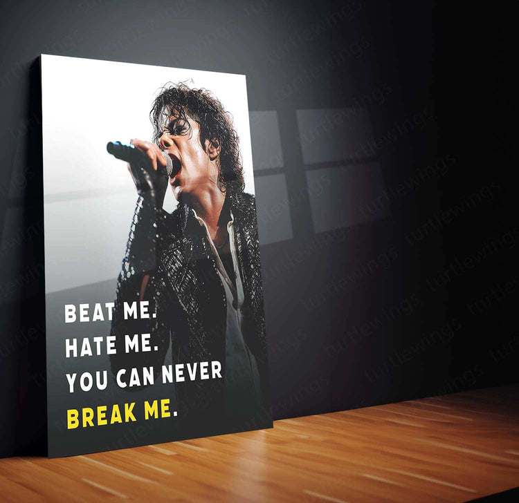 Michael Jackson Metal Poster | King of Pop Tribute Art | Iconic Music Legend Decor