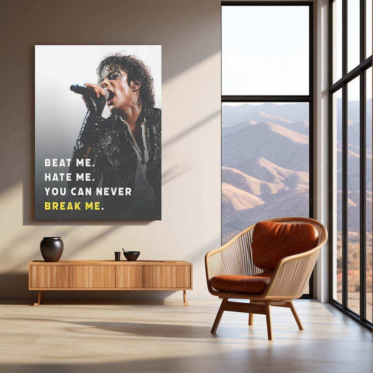 Michael Jackson Metal Poster | King of Pop Tribute Art | Iconic Music Legend Decor