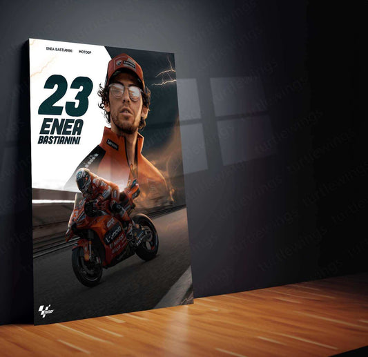 MotoGP Poster Metal Frame – Celebrate the Thrill of Racing