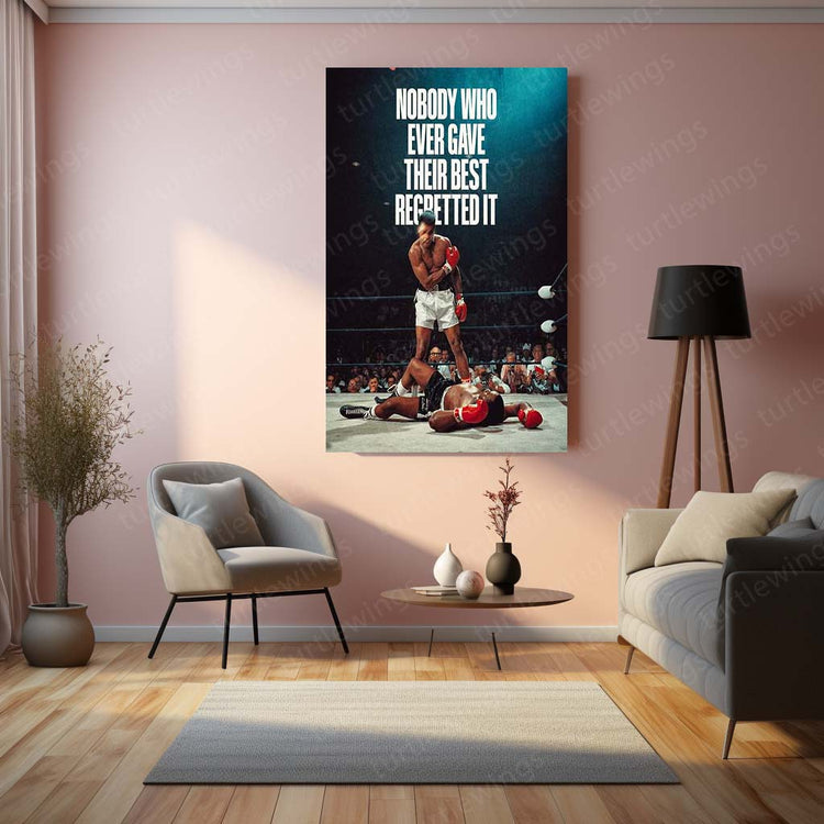 Muhammad Ali Quote Metal Poster