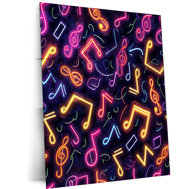 Harmony in Motion: Music Art Metal Poster | Turtlewings Melodic Collection 1