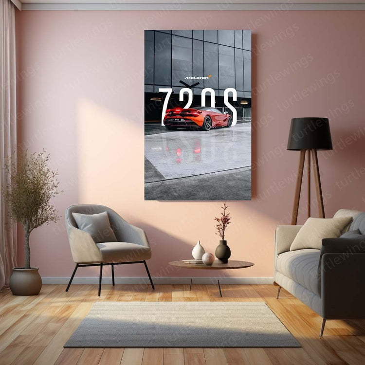 McLaren 720s Metal Poster | Cutting-Edge Performance | Automotive Art 2