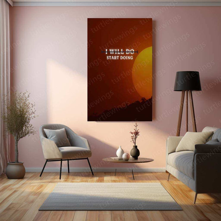 Motivational Quote Metal Poster – Inspire & Elevate Your Space - TURTLEWINGS 