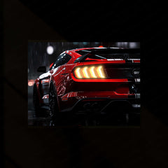 Mustang Shelby GT500 Neon LED Metal Frame â Iconic Muscle Car Wall Art 1