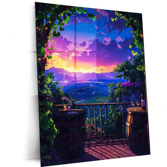 Nature Art Metal Poster – Serene Landscape & Aesthetic Wall Decor 6 - TURTLEWINGS 