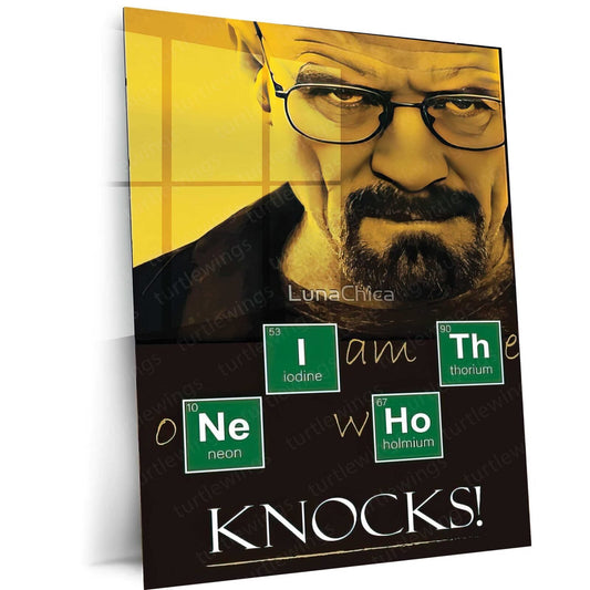 Breaking Bad Iconic Metal Poster | 'Chemistry of Power' Art | Turtlewings Collection 1