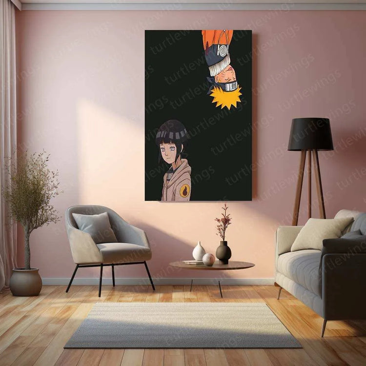 Naruto x Hinata Metal Poster – Eternal Love Anime Wall Art - TURTLEWINGS 