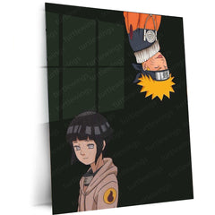 Naruto x Hinata Metal Poster – Eternal Love Anime Wall Art