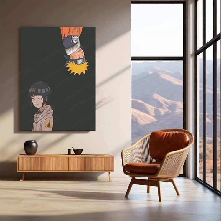 Naruto x Hinata Metal Poster – Eternal Love Anime Wall Art - TURTLEWINGS 