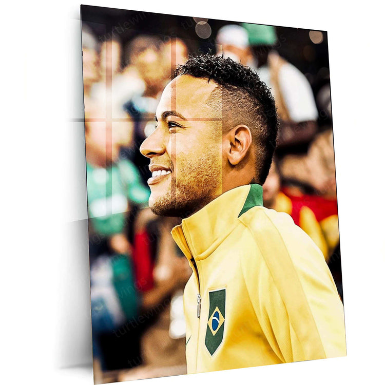 Neymar Jr. Metal Poster – Football Icon Wall Art - TURTLEWINGS 