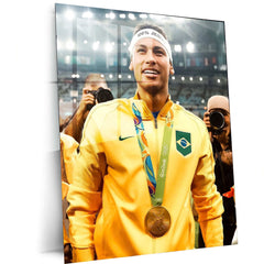 Neymar Jr. Metal Poster – Football Icon Wall Art 2