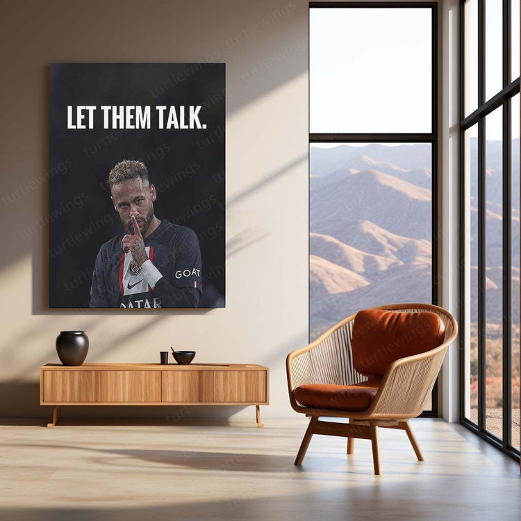 Neymar Quote Metal Poster | Inspirational Football Quote | High-Quality Metal Print