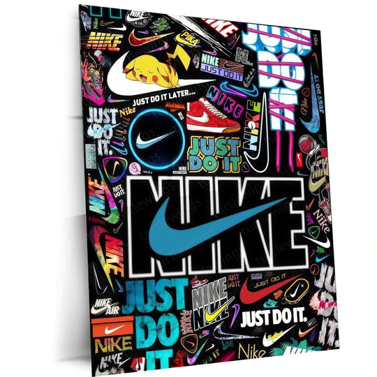 Nike Aesthetic Metal Poster – Iconic Sports & Streetwear Wall Art - TURTLEWINGS 