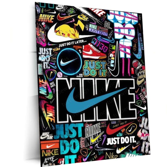 Nike Aesthetic Metal Poster | Iconic Brand Design | High-Quality Metal Print