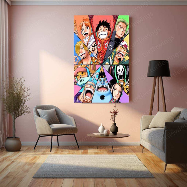 One Piece Metal Poster – Iconic Anime Wall Art | Luffy & Straw Hat Pirates Decor - TURTLEWINGS 