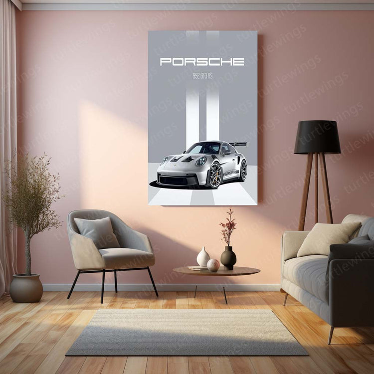 Porsche GTRS Metal Poster