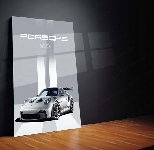 Porsche GTRS Metal Poster