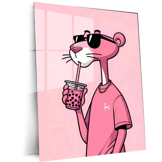 Pink Panther Metal Poster – Classic, Stylish & Playful Wall Art - TURTLEWINGS 