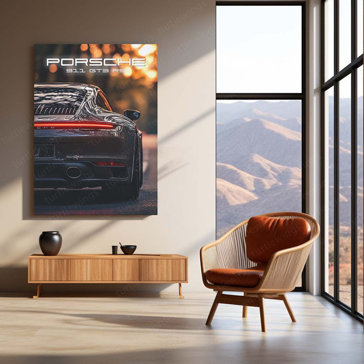 Porsche 911 GT3 Neon LED Metal Frame – Iconic Supercar Wall Art 2