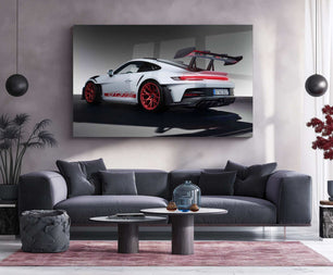 Porsche 911 GT3 Neon LED Metal Frame â Iconic Supercar Wall Art 1 - TURTLEWINGS 