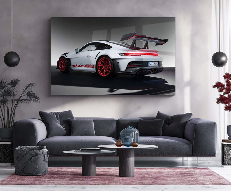 Porsche 911 GT3 Neon LED Metal Frame – Iconic Supercar Wall Art 1