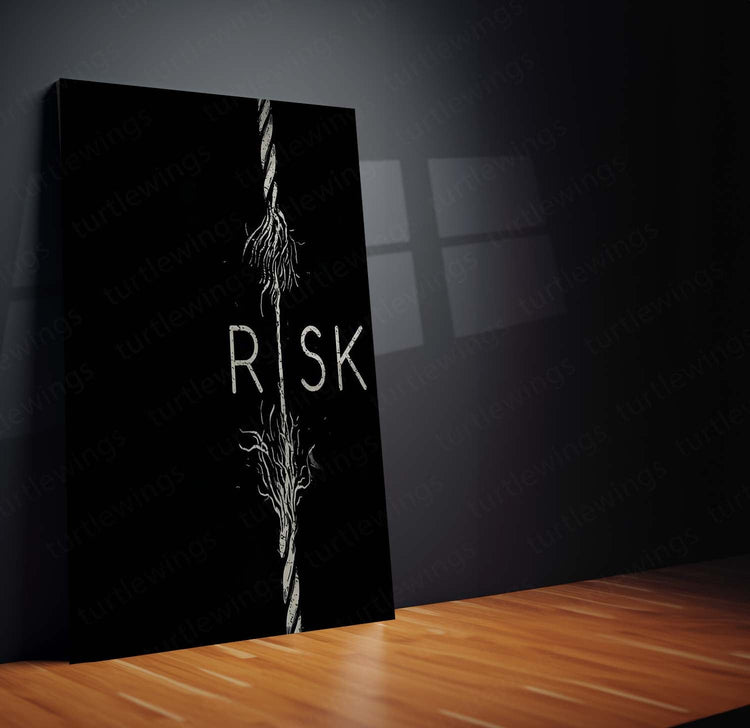 Risk Quote Metal Poster