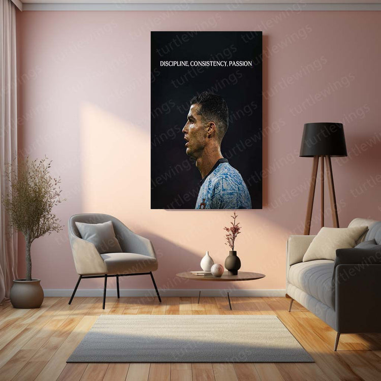 Ronaldo Quote Metal Poster