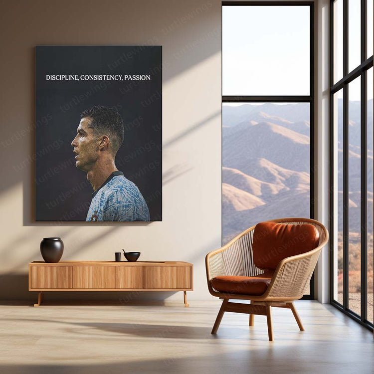 Ronaldo Quote Metal Poster