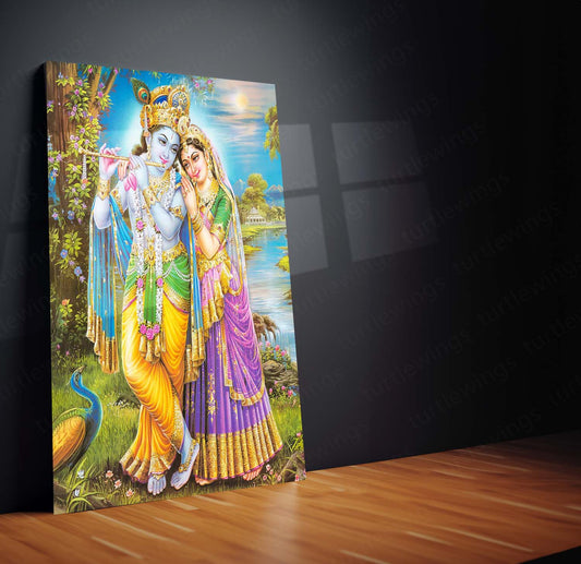 Radha Krishna Metal Poster