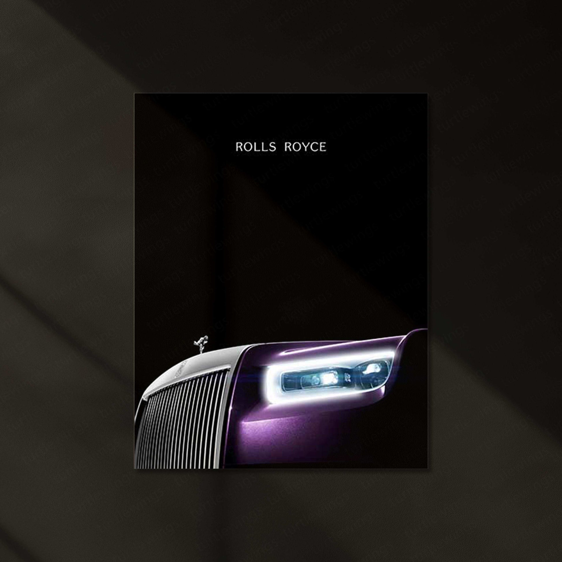 Rolls-Royce Neon LED Metal Poster - TURTLEWINGS 